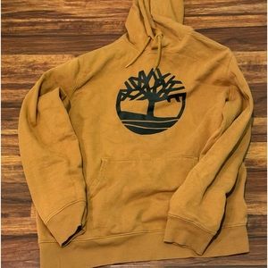 Pre-owned MENS TIMBERLAND CORE TREE LOGO PULLOVER HOODIE